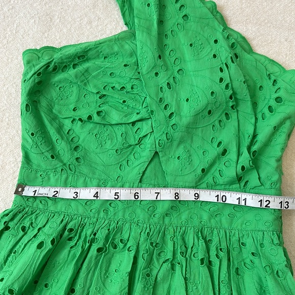 NWT FRENCH CONNECTION Appelona Broderie Anglaise One Shoulder Dress Size 8 - Picture 6 of 10